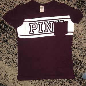 Burgundy PINK branded shirt